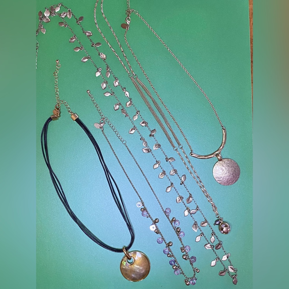 Lia Sophia Gold-tone Necklace Lot